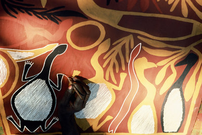 Aboriginal bark painting